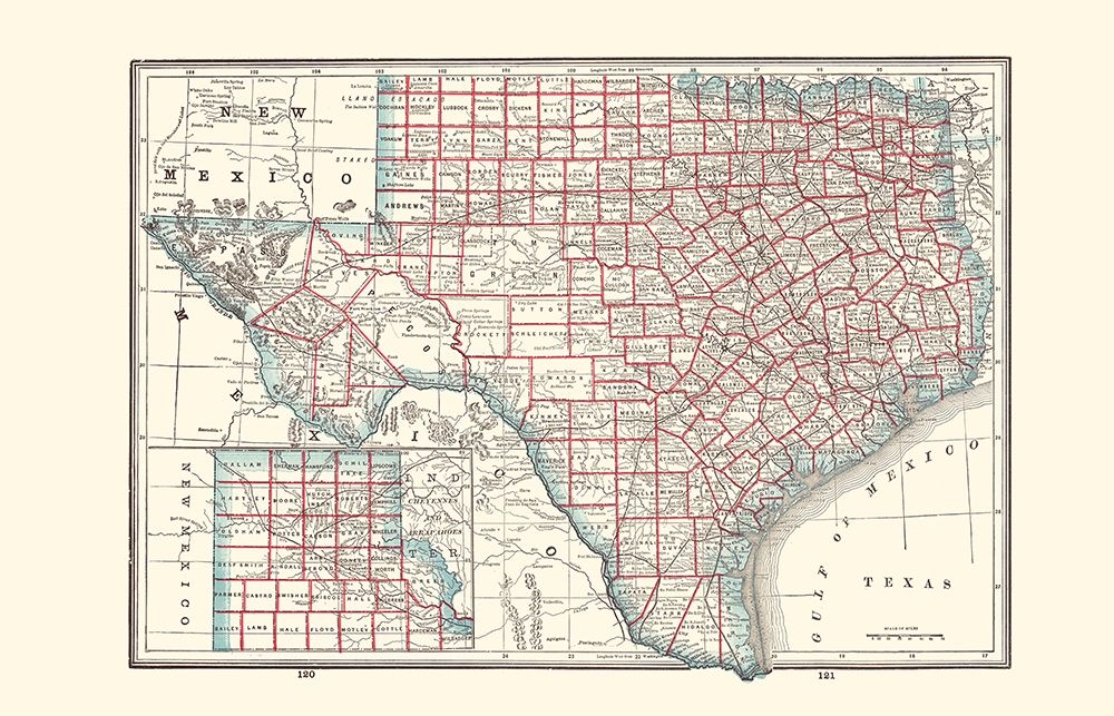 Texas - Rathbun 1893 art print by Rathbun for $57.95 CAD