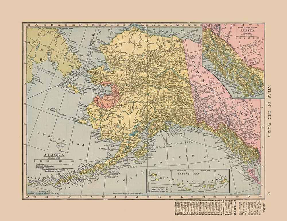 Alaska - Hammond 1910 art print by Hammond for $57.95 CAD