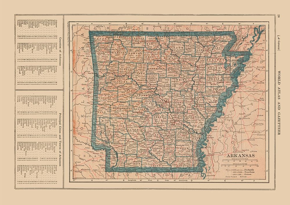 Arkansas - Reynold 1921 art print by Reynold for $57.95 CAD