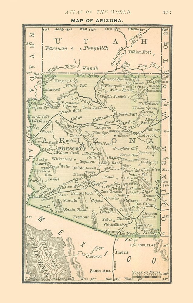 Arizona - Alden 1886 art print by Alden for $57.95 CAD