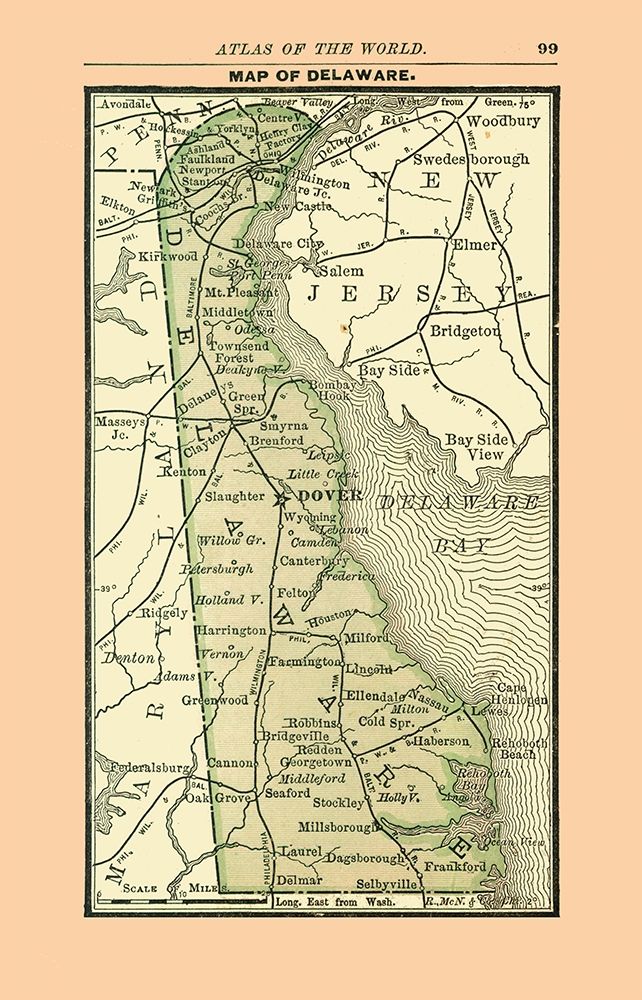 Delaware - Alden 1886 art print by Alden for $57.95 CAD