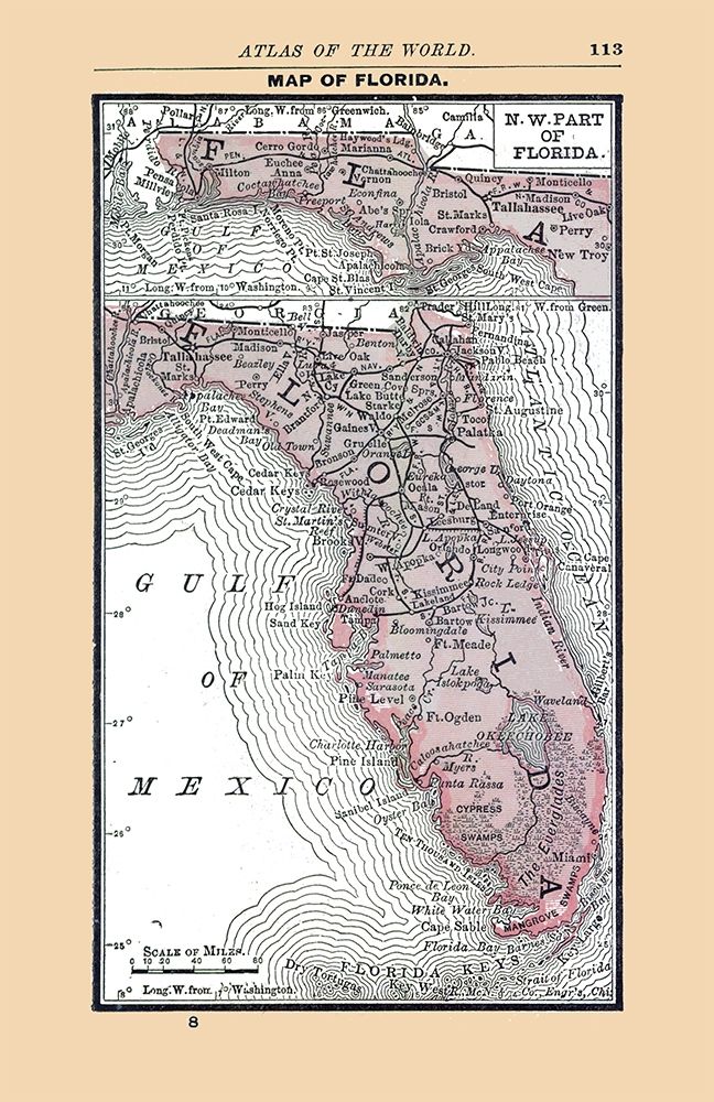 Florida - Alden 1886 art print by Alden for $57.95 CAD