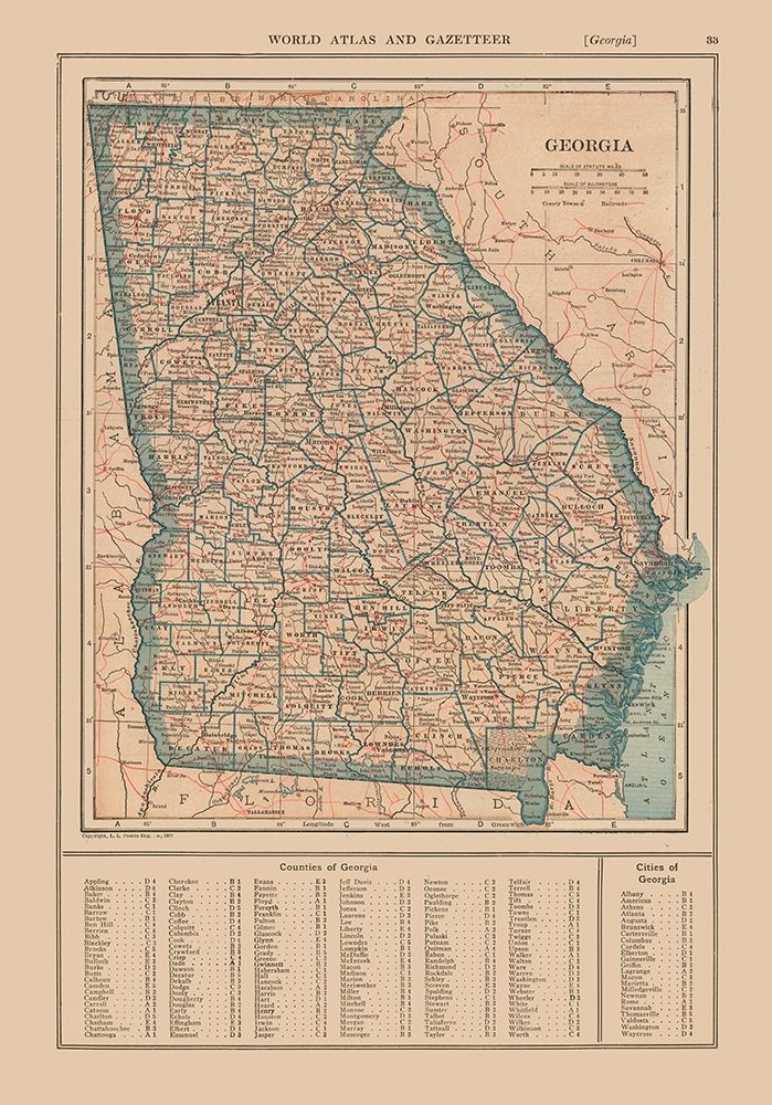 Georgia - Reynold 1921 art print by Reynold for $57.95 CAD