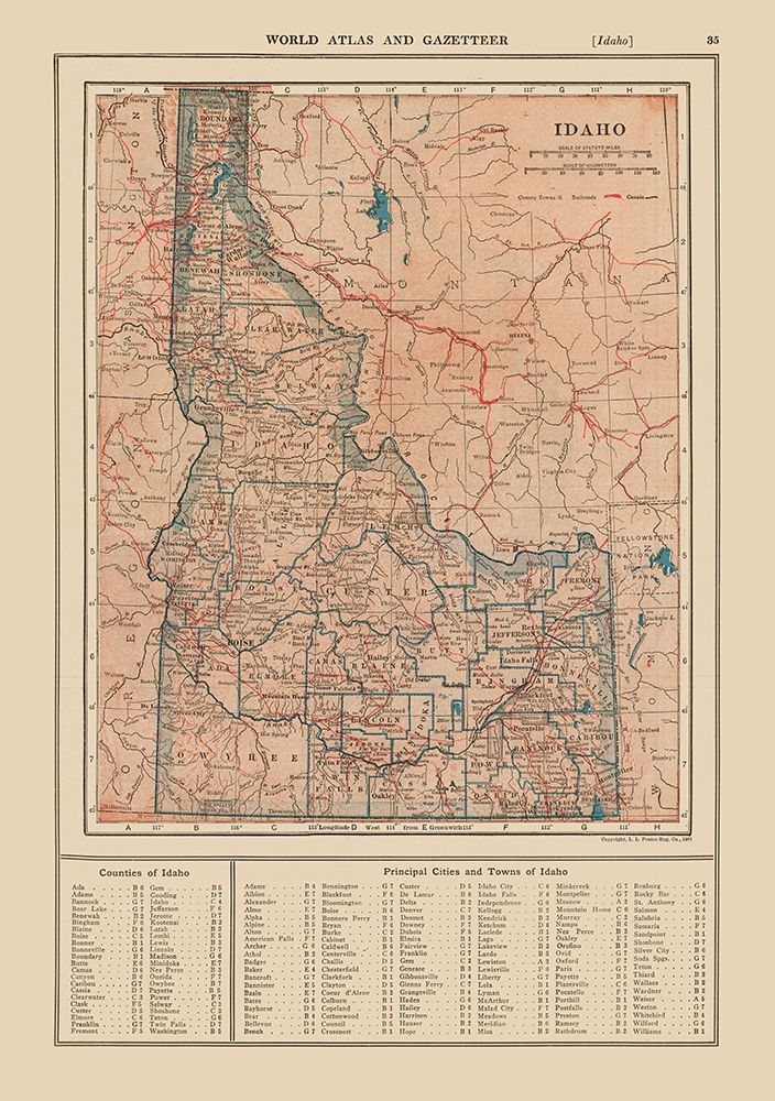 Idaho - Reynold 1921 art print by Reynold for $57.95 CAD