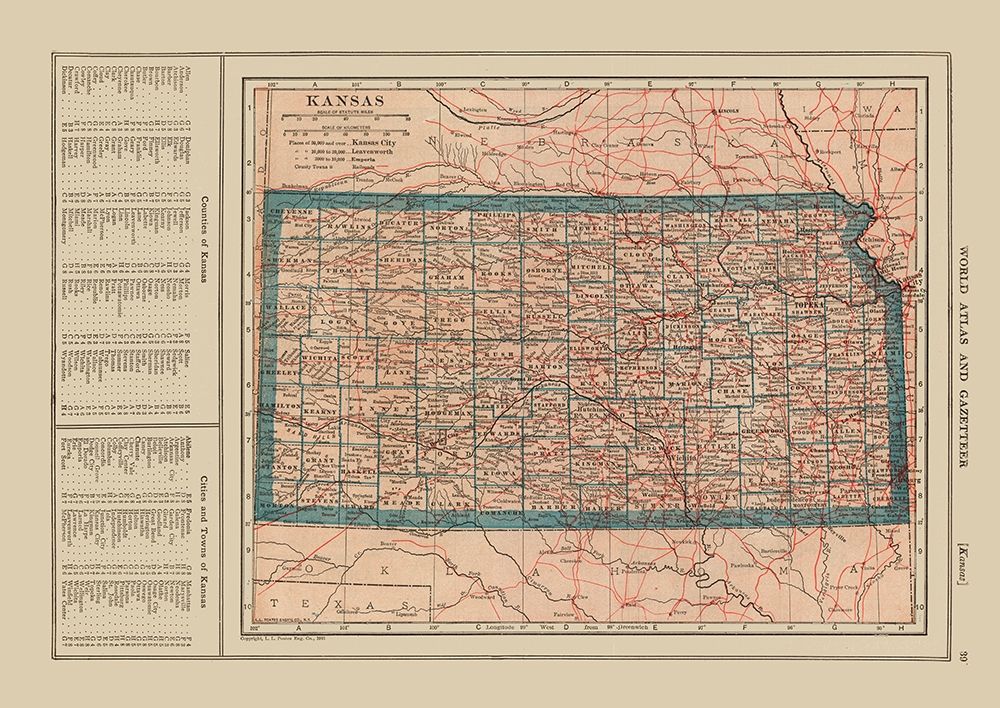 Kansas - Reynold 1921 art print by Reynold for $57.95 CAD