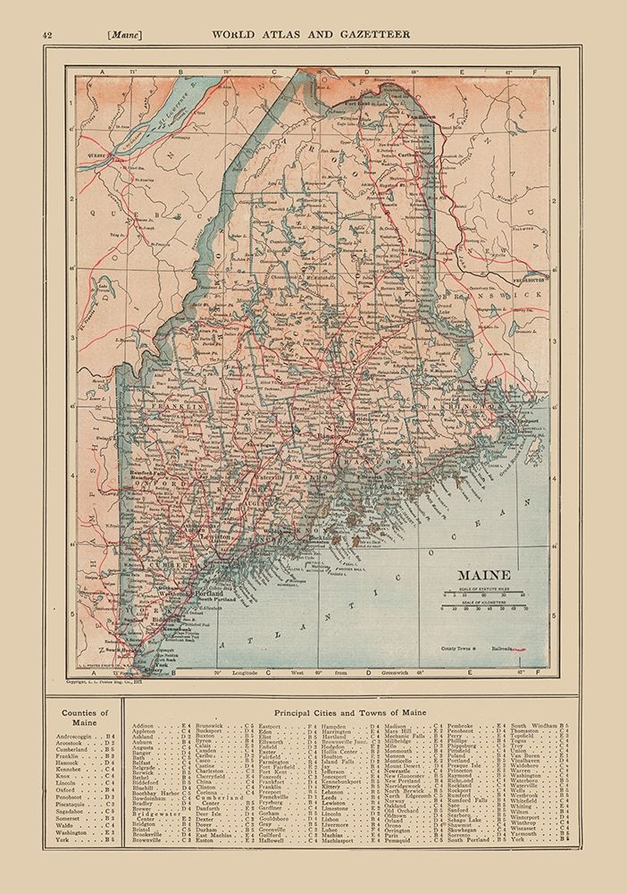 Maine - Reynold 1921 art print by Reynold for $57.95 CAD