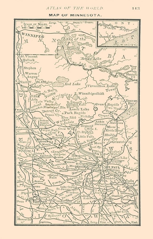 Minnesota - Alden 1886 art print by Alden for $57.95 CAD