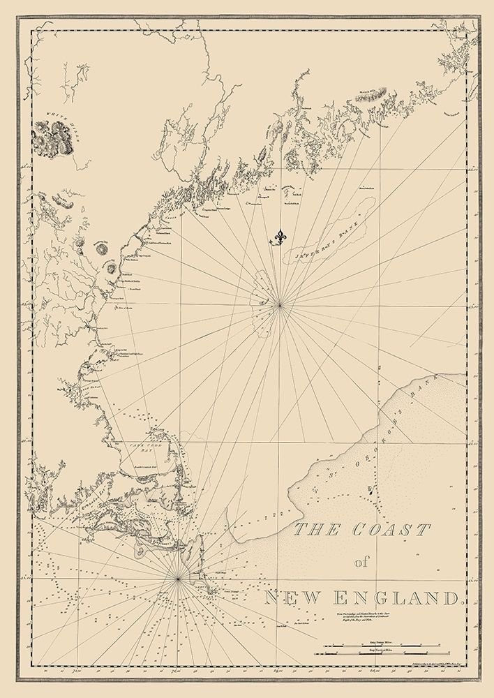 New England Coast - Des Barres 1776 art print by Des Barres for $57.95 CAD