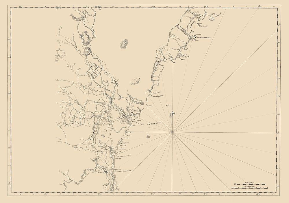 New England Coast - 1776 art print by Unknown for $57.95 CAD
