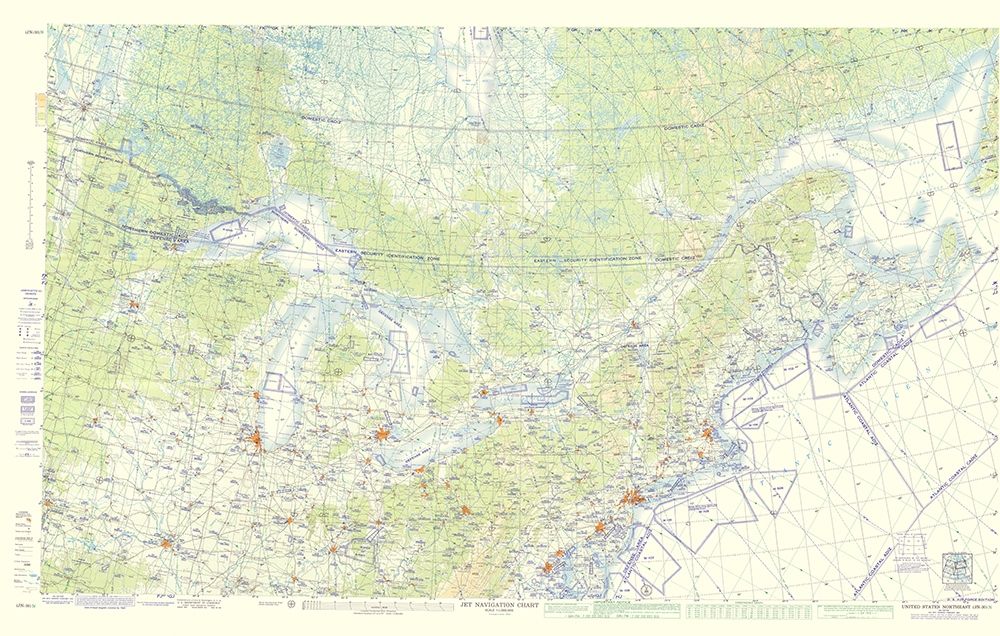 Northeast United States Aeronautical - USAF 1961 art print by USAF for $57.95 CAD