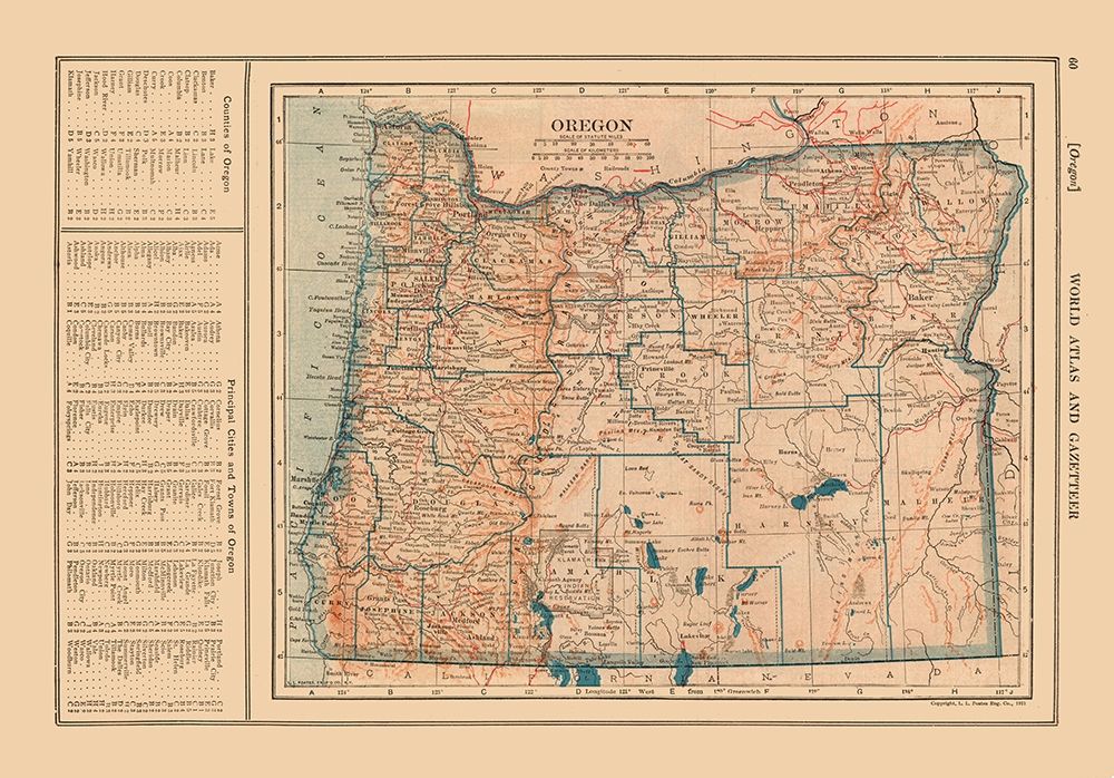 Oregon - Reynold 1921 art print by Reynold for $57.95 CAD