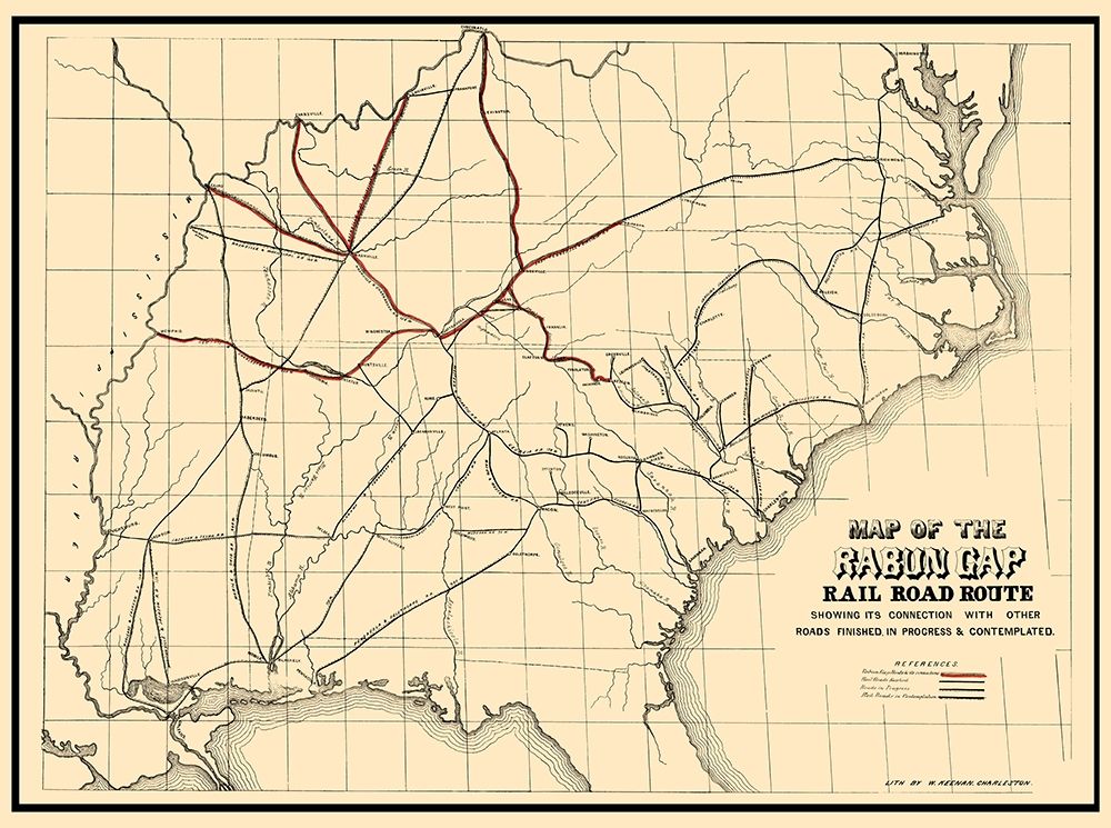 Rabun Gap Railroad - Keenan 1850 art print by Keenan for $57.95 CAD