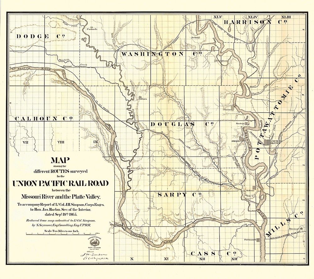 Union Pacific, Missouri River, Platte Valley - art print by Unknown for $57.95 CAD