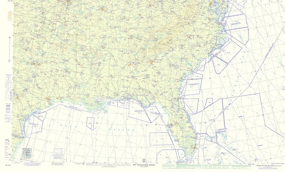 Southeast United States Aeronautical - USAF 1960 art print by USAF for $57.95 CAD