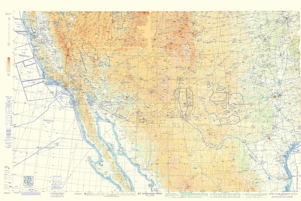 Southwest United States Aeronautical - USAF 1962 art print by USAF for $57.95 CAD