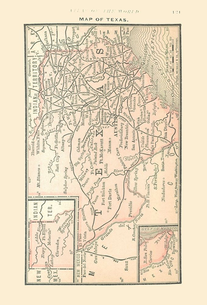 Texas - Alden 1886 art print by Alden for $57.95 CAD