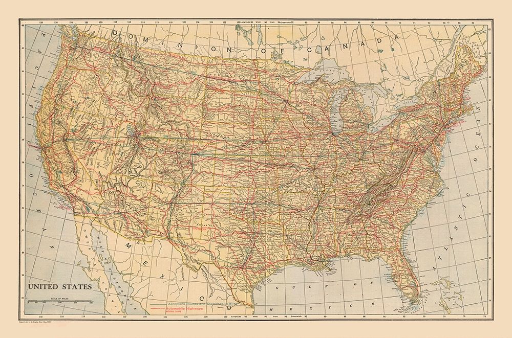 United States - Reynold 1921 art print by Reynold for $57.95 CAD