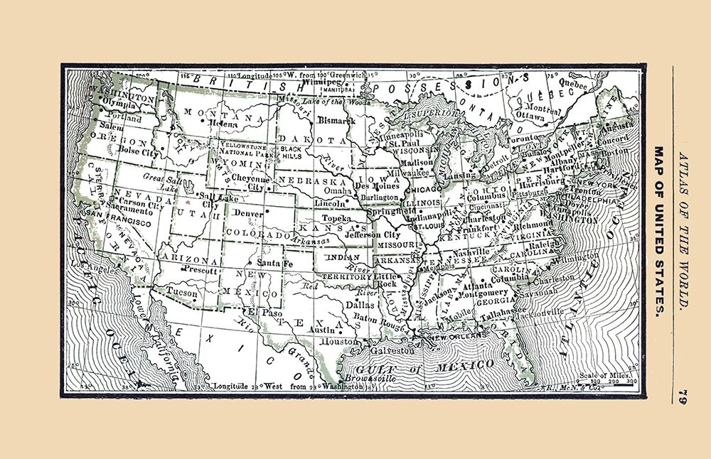 United States - Alden 1886 art print by Alden for $57.95 CAD