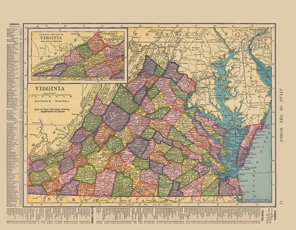 Virginia - Hammond 1910 art print by Hammond for $57.95 CAD
