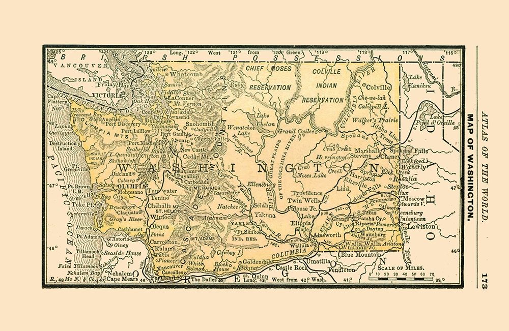 Washington - Alden 1886 art print by Alden for $57.95 CAD