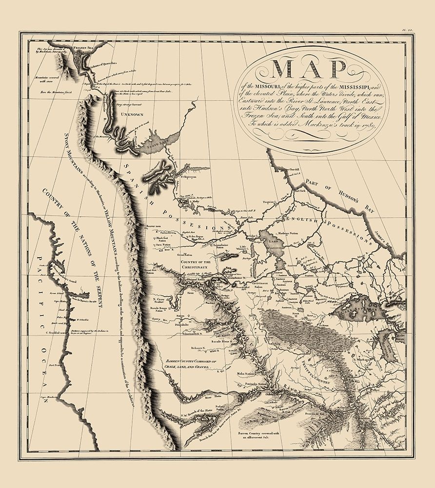 Western North America - Collot 1796 art print by Collot for $57.95 CAD