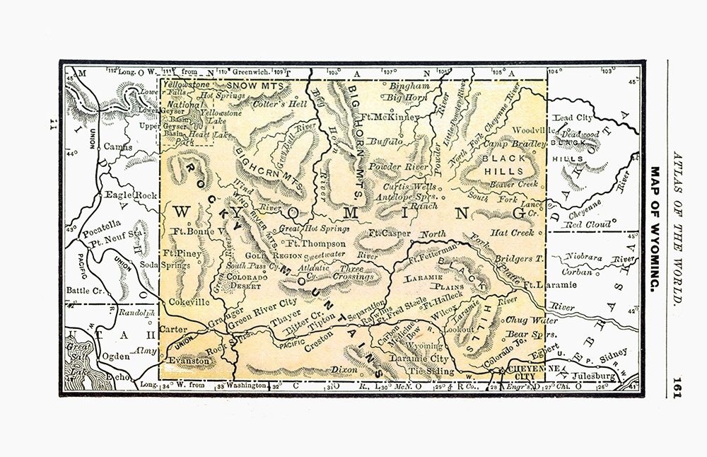 Wyoming - Alden 1886 art print by Alden for $57.95 CAD