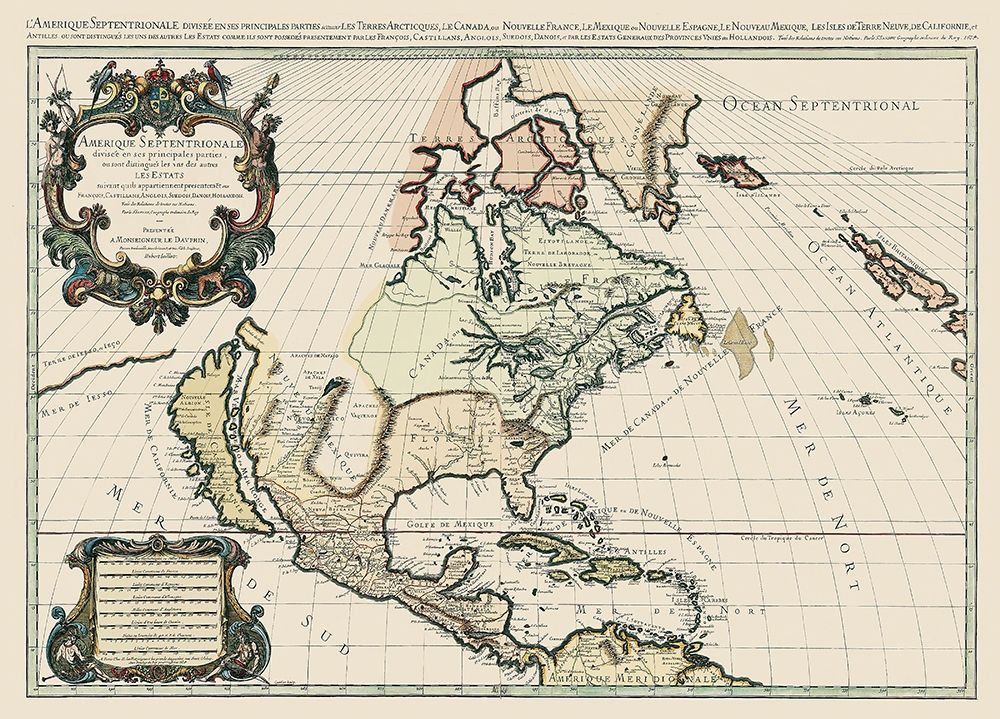 Amerique Septentrionale - 1674 art print by Unknown for $57.95 CAD