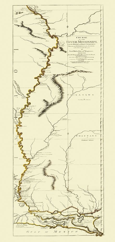Mississippi River, Louisiana - 1775 art print by Sayer for $57.95 CAD