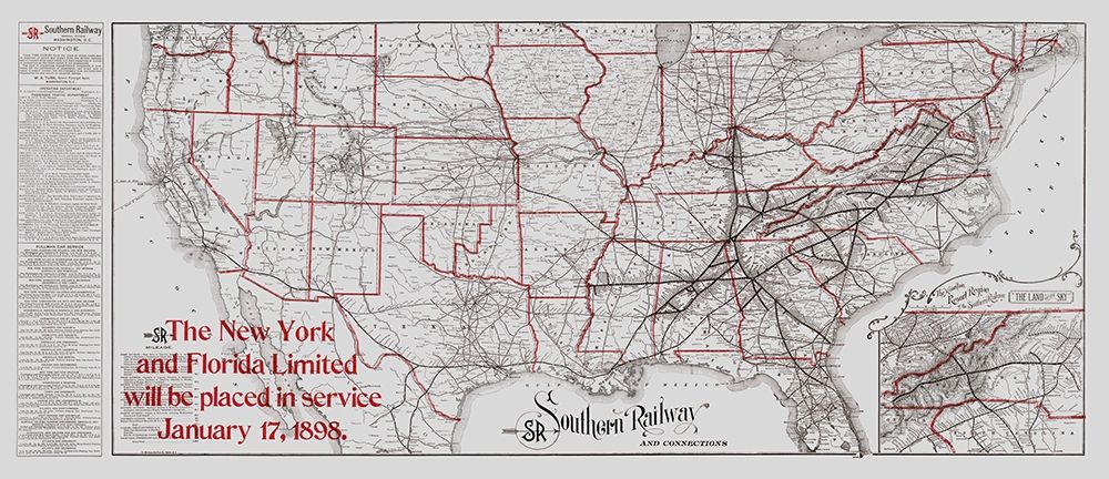 Southern Railway - Matthews 1897 art print by Matthews for $57.95 CAD