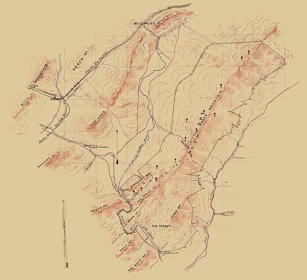 Alleghany County Virginia -1972 art print by Unknown for $57.95 CAD