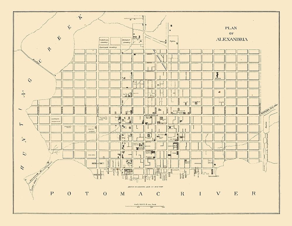 Alexandria Virginia - 1862 art print by Unknown for $57.95 CAD