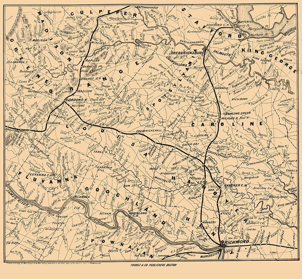 Battle Ground Virginia - Forbes 1863 art print by Forbes for $57.95 CAD
