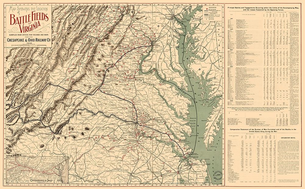 Battle Fields Virginia - 1898 art print by Unknown for $57.95 CAD