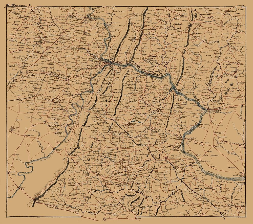 Clarke County Virginia - 1864 art print by Unknown for $57.95 CAD