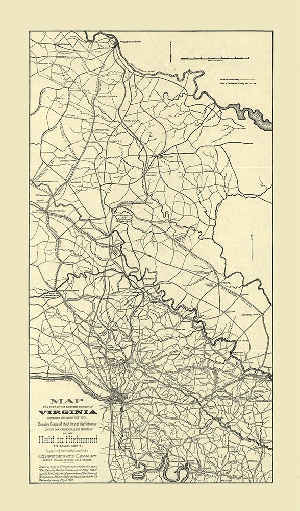Eastern Portion Virginia Preston 1864 art print by Preston for $57.95 CAD