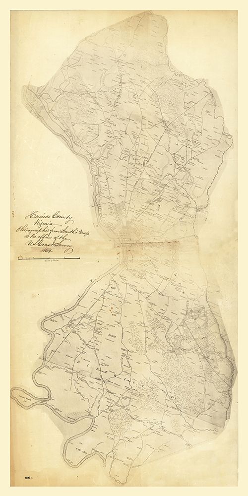 Henrico County Virginia - Smith 1864 art print by Smith for $57.95 CAD