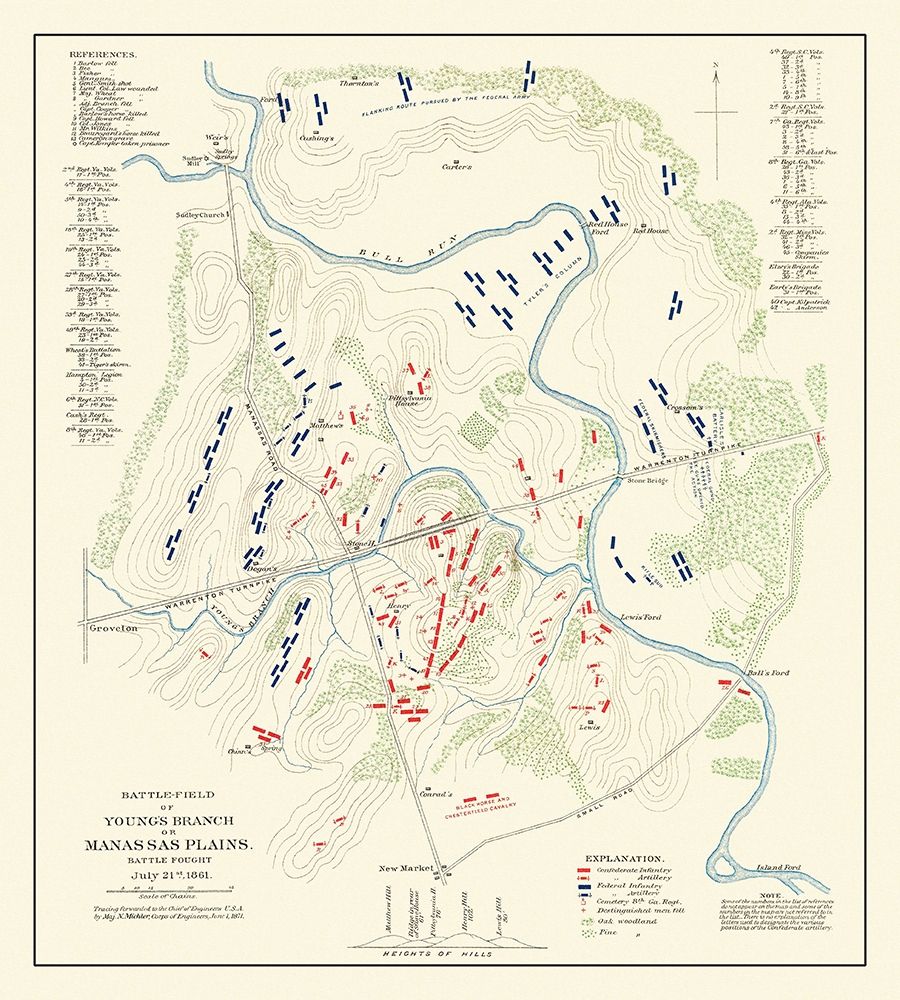Youngs Branch Manassas Plains Virginia art print by Michler for $57.95 CAD