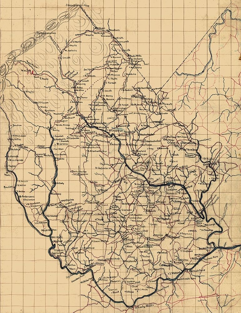 Madison County Virginia -  1860 art print by Unknown for $57.95 CAD