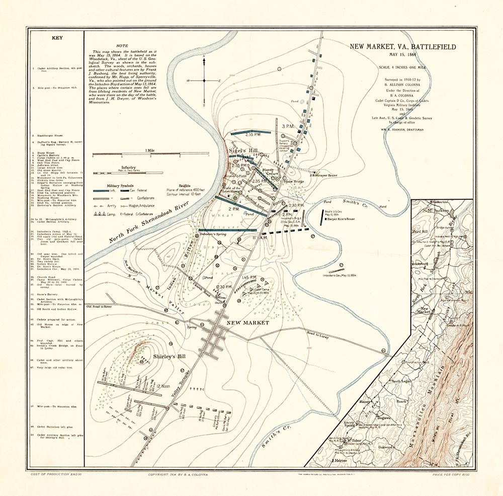 New Market Virginia - Colonna 1864 art print by Colonna for $57.95 CAD