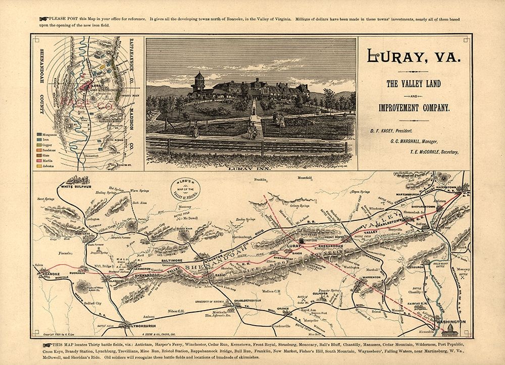 Valley of Virginia - 1890 art print by Unknown for $57.95 CAD