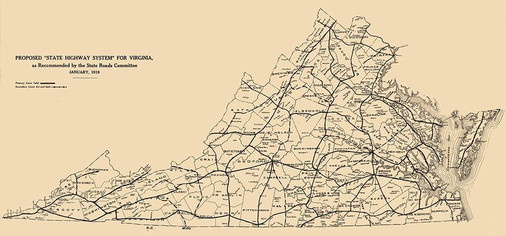 Virginia - 1918 art print by Unknown for $57.95 CAD