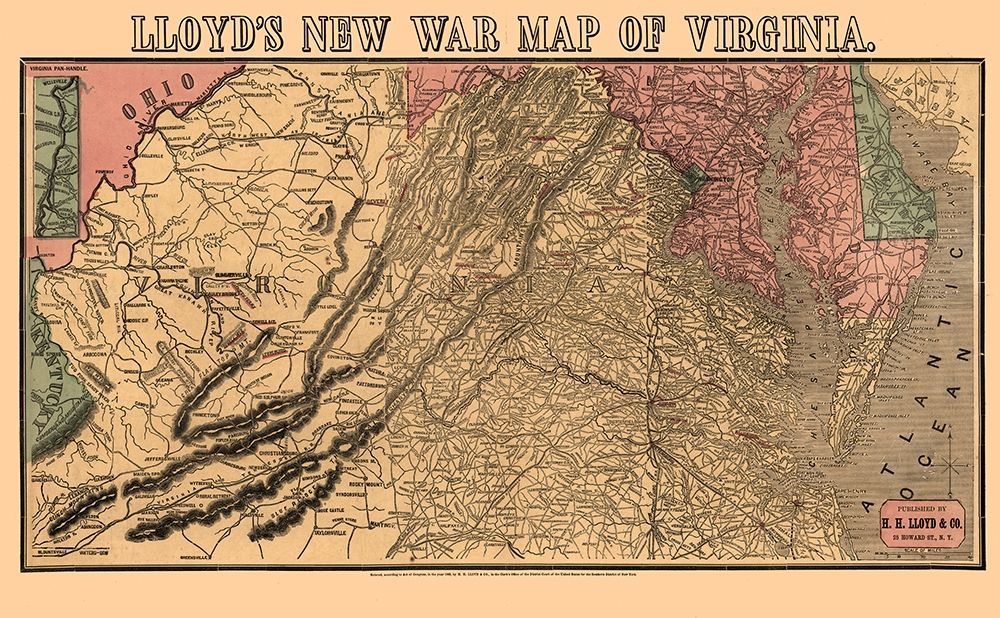 Virginia - Lloyd 1862 art print by Lloyd for $57.95 CAD