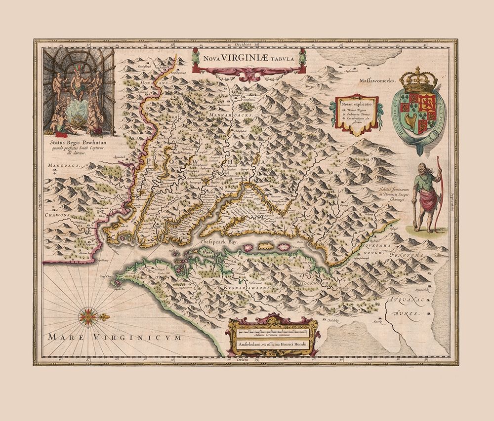 Virginia - 1644 art print by Unknown for $57.95 CAD
