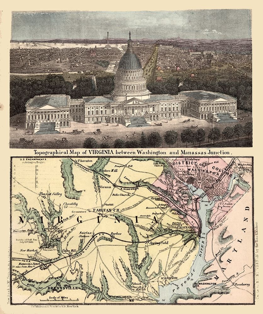 Virginia - Magnus 1861 art print by Magnus for $57.95 CAD