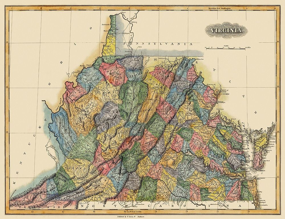 Virginia - Lucas 1823 art print by Lucas for $57.95 CAD