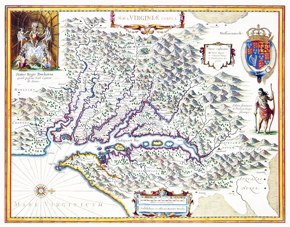 Virginia - 1636 art print by Powhatan for $57.95 CAD