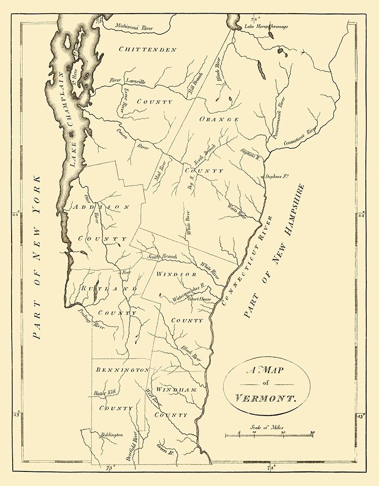Vermont - Stockdale 1794 art print by Stockdale for $57.95 CAD