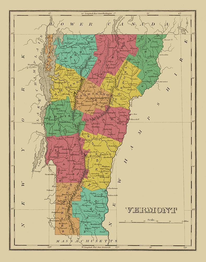 Vermont - Finley 1831 art print by Finley for $57.95 CAD