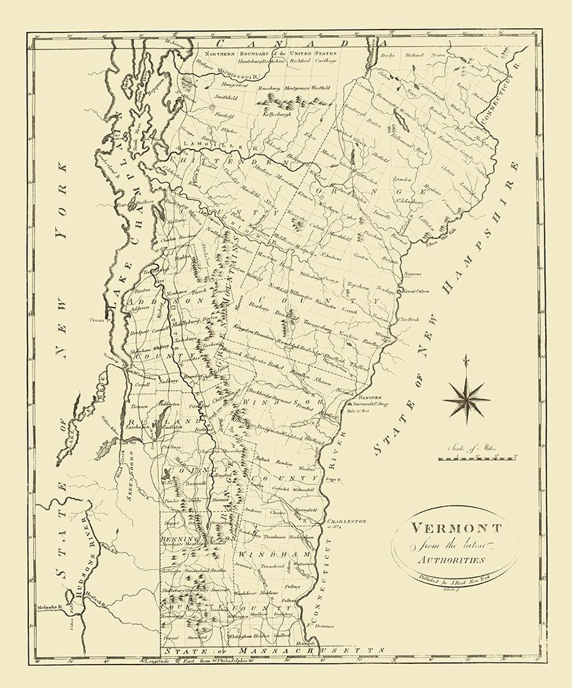 Vermont - Reid 1796 art print by Reid for $57.95 CAD
