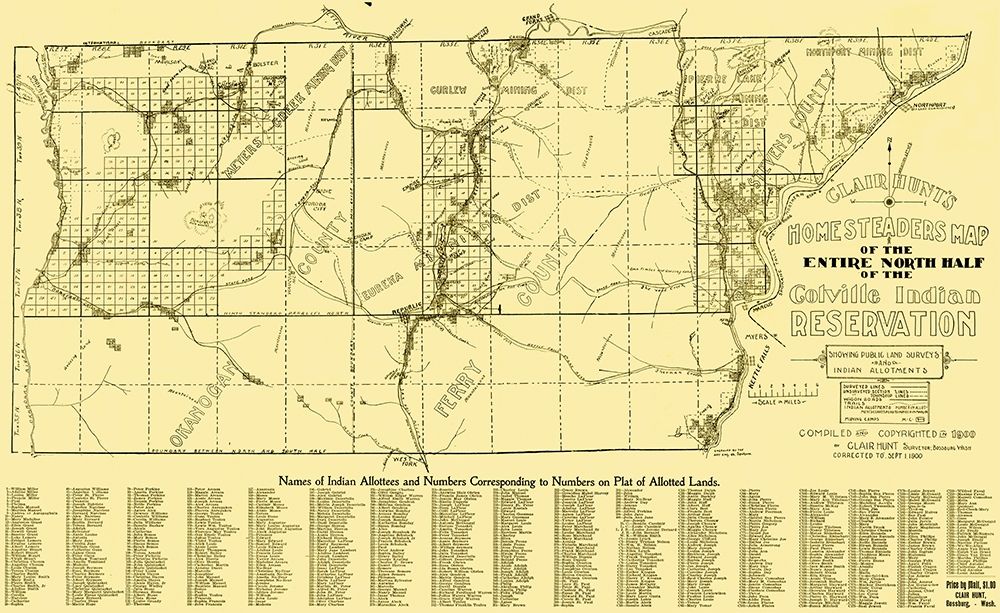 Colville Indian Reservation Northern Landowners art print by Hunt for $57.95 CAD